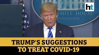 Watch: Donald Trump speaks on use of disinfectant, light to fight COVID-19