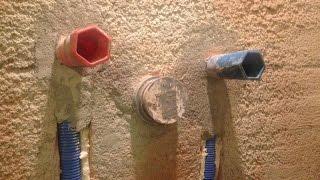 Wandscheibeninstallation in Dusche + WC - Teil 2: im Trockenbau, Beton, Mörtel, Weißputz