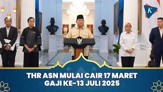 [FULL] Presiden Prabowo Umumkan Jadwal THR ASN dan Gaji ke-13 Cair