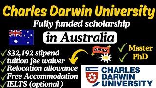 Charles Darwin University RTP Scholarship 2024-25 | Fully Funded Master’s & PhD in Australia