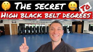 Secret To Getting High Degrees Of Black Belt! #blackbelt #blackbeltdegrees #karate