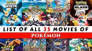 List of all movies of Pokemon - 1998 to 2023