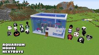 SURVIVAL AQUARIUM HOUSE WITH 100 NEXTBOTS in Minecraft - Gameplay - Coffin Meme