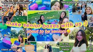 make senior boxes with us! // shopping, decorating, and vlogging before senior year (class of 2025!)