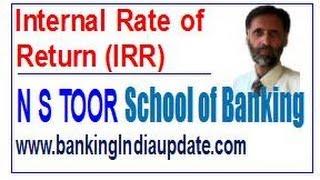 IRR-Internal Rate of Return with example