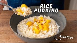 Creamy Rice Pudding Recipe (Dessert Risotto)