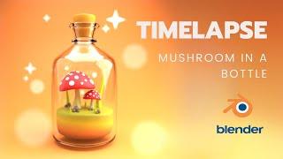 Timelapse Mushroom in a Bottle (Tutorial from 3DGreenhorn)