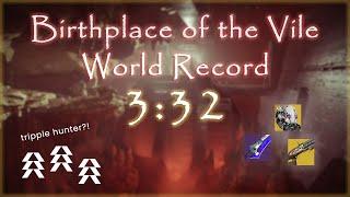 Destiny 2: Birthplace of the Vile World Record in 3:32