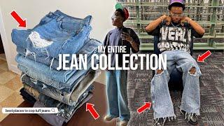 MY 2024 JEAN COLLECTION | BEST PLACES TO COP JEANS FOR FIRE JEANS/DENIM