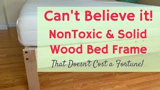 Natural & Nontoxic Solid Wood Bed Frame / Eco Friendly PLATFORM Bed with Low - No VOCs / Sustainable