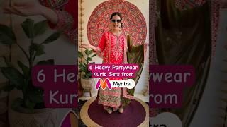 Myntra Festive/Partywear Kurta Sets Haul #festivewear #myntra #grwm #shorts #myntra #kurtaset