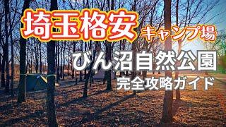 【格安キャンプ場】埼玉県びん沼公園キャンプ場 なんとソロ1500円！完全攻略ガイド！