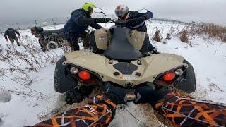 КВАДРОХОДЫ!Квадроциклы!Новый CFMOTO CFORCE 600,БОЕВАЯ Yamaha GRIZZLY,быстрый BRP Renegade и KAWASAKI