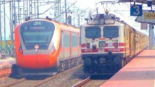  Non Stop 130 KMPH Fastest Train Speed Test | Vande Bharat & SuperFast Express Trains at Full Speed