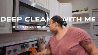 Deep Clean with Me | Kitchen + Living Room | Ultimate Cleaning Motivation for 2025 #cleaning