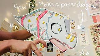 How To Make A Paper Dragon Puppet!