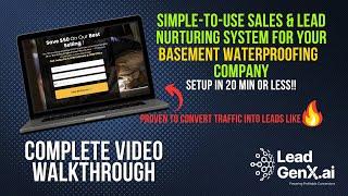 Basement/Water Proofing Owners...FREE LANDING PAGES + VA Automation to turn Leads into Customers!!!