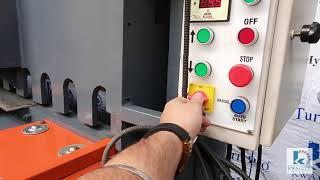 How to operate a panel controlled hydraulic shearing.