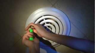 TruAire SmoothGlide Ceiling Diffuser Damper Installation Retrofit Vent Cover Heating Cooling HVAC