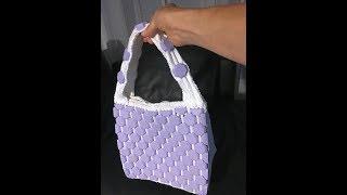 3D printed & knitted handbag /purse