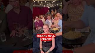 INCREDIBLY LOUD AND SATISFYING NECK CRACK! #osteopath #satisfying #asmr #chiropractic
