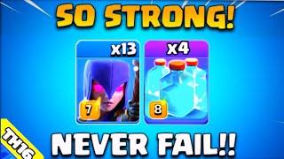 TH16 Mass Witch & 4 Clone Spell = WOW!!! Th16 Attack Strategy Clash of clans