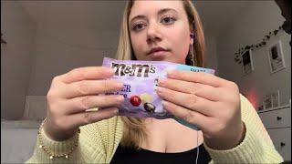 asmr what I got in my Easter basket 🩷 (fingertip tapping, tracing, crinkles, whisper)