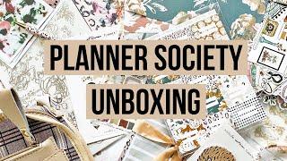 The Planner Society September Kit Unboxing and Review // Planner Supply Haul