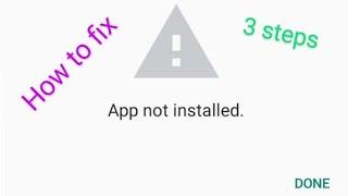 app not installed android fix