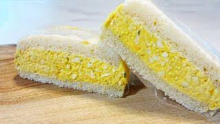 부드럽고 고소한 계란폭탄 계란 샌드위치 만들기 :: 에그마요 샌드위치 :: Making Egg Sandwiches