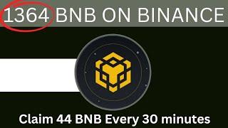 How to claim free BNB on Binance in 2024 without investment.