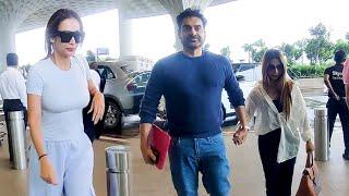 Malaika Arora IGNORES Arbaaz Khan and His 2nd Wife Shura Khan at Airport