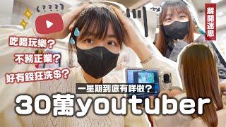 30萬訂閱youtuber一星期到底有咩做?籌備同觀眾線下活動!吃喝玩樂打卡party就係常態？打理一下自己～療癒一周生活串連起來轉季敏感肌護膚｜肥蛙mandies kwok