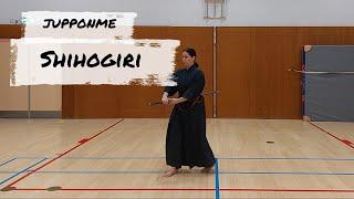 iaido: znkr 10th kata.Shihogiri