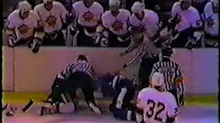 Tony Twist vs Gino Odjick IHL Oct 1/90