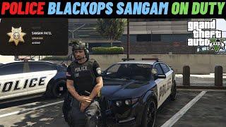 I Became a Police Officer in LSPD Black OPS Sangam Patel on Duty in GTA 5 GRAND RP || Live