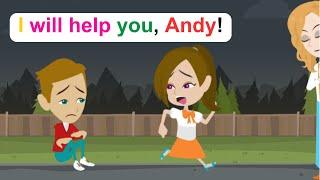 An important day for Andy - English Funny Animated Story - Ella English