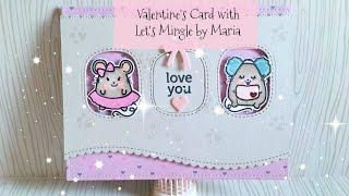 Valentine's Card with The Greeting Farm's Let's Mingle by Maria
