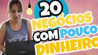 20 IDÉIAS de NEGÓCIOS (PEQUENOS) para ABRIR em CASA gastando até R$500,00?