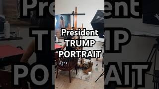 President Trump Painting.  #presidenttrump #trumpportrait #usa #conservative #patriotic