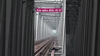Railway bridge train entry #railwaycontent #railway #railtrack #train #indianrailways #foryou