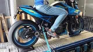 Suzuki GSX-8S dyno test, Arrow works exhaust, complete system