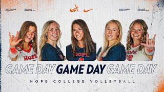 Hope vs. Calvin | Volleyball 10.25.24 | NCAA D3 Volleyball | MIAA Volleyball