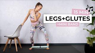 15 MIN BARRE WORKOUT WITH MINI BAND - Intense Lower Body Workout