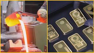 How Gold Bars & Bullions are Made in Factory - Gold & Silver Mass Production
