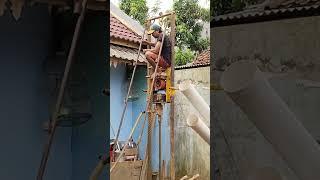 PEMBANGUNAN POSYANDU PEMKOT DEPOK, PENGEBORAN AIR #shorts @wlz turet