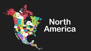 North America Song geography / North american country Regions And States