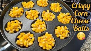 Crispy Corn Cheese Balls | Party Snack Recipes | Kids Recipes | Veg Starter Recipes | Corn Recipes