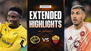 IF Elfsborg vs. Roma: Extended Highlights | UEL League Phase MD 2 | CBS Sports Golazo - Europe