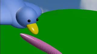 Anim8or Bird And Worm Animation